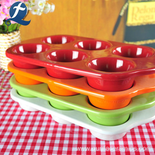 Wholesale Ceramic Kitchen Colorful Cup Cake Tool